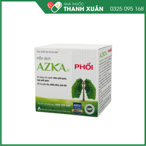 AZKA Phổi Hỗ trợ giảm các triệu chứng của viêm, hen phế quản